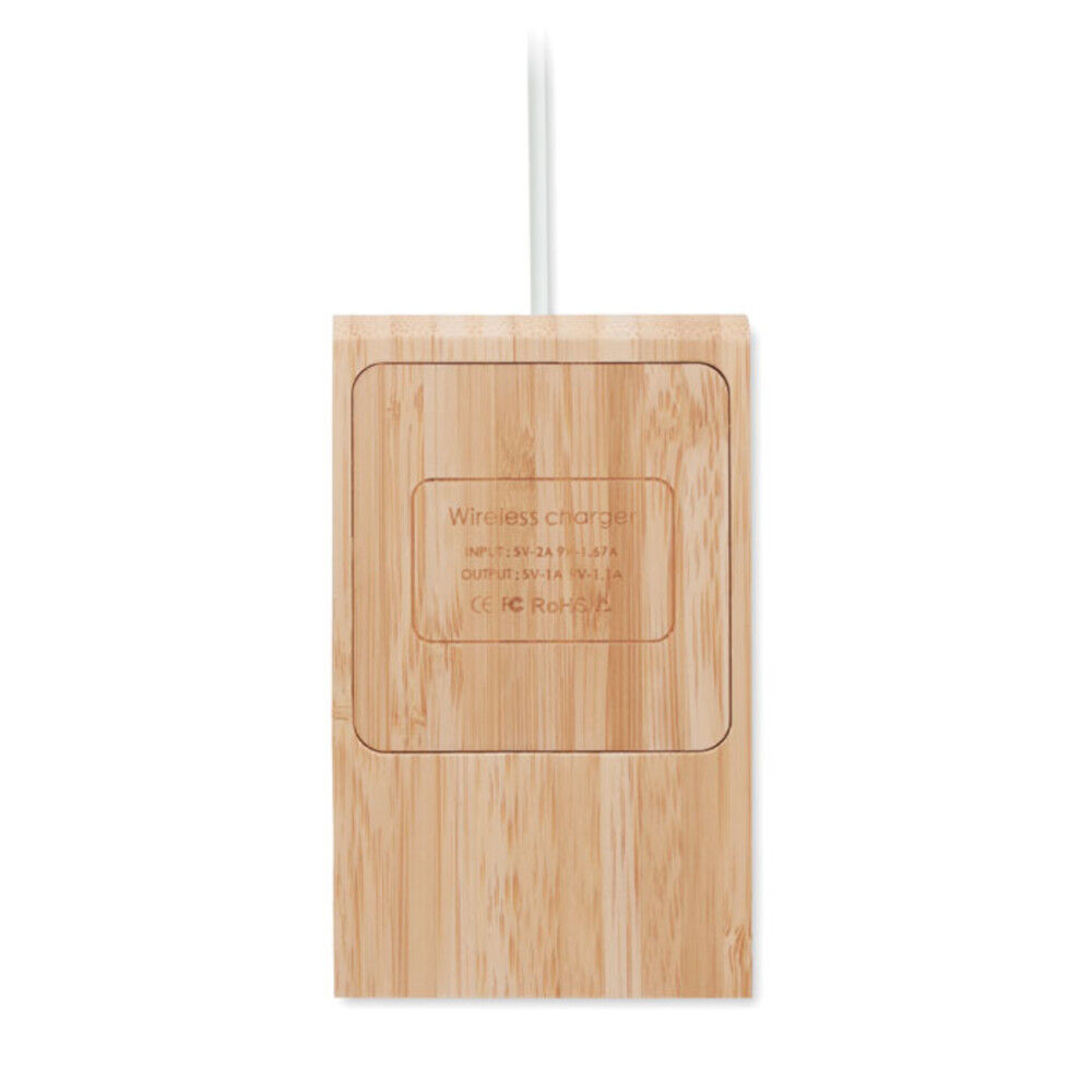 Bamboo Wireless Charging Phone Stand