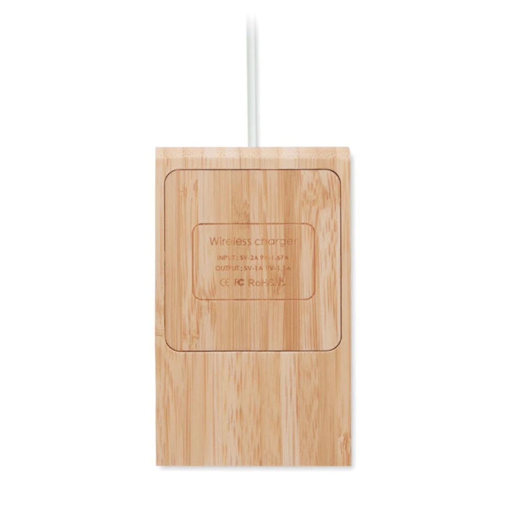 Bamboo Wireless Charging Phone Stand