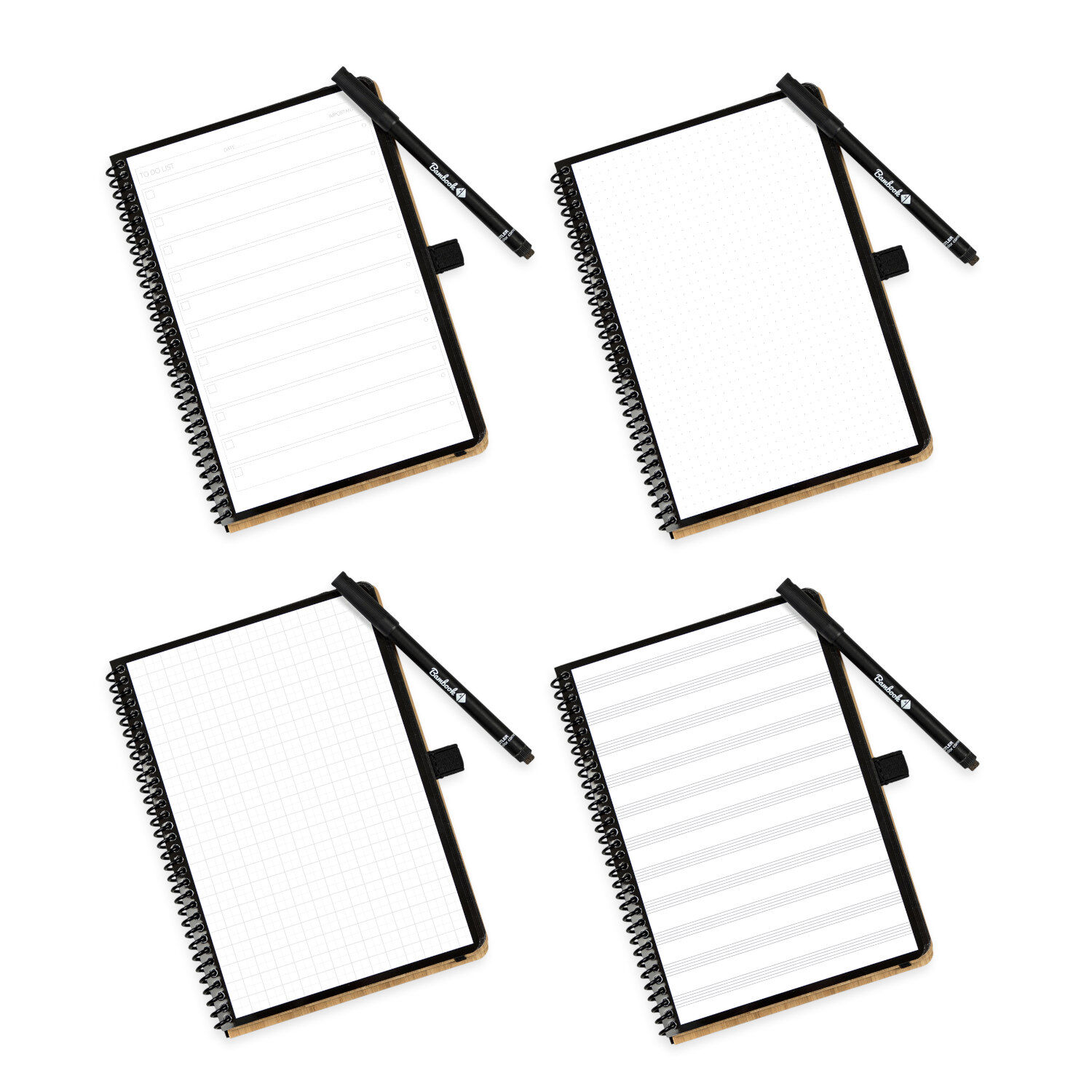 Bambook Classic Reusable Notebook (page templates)