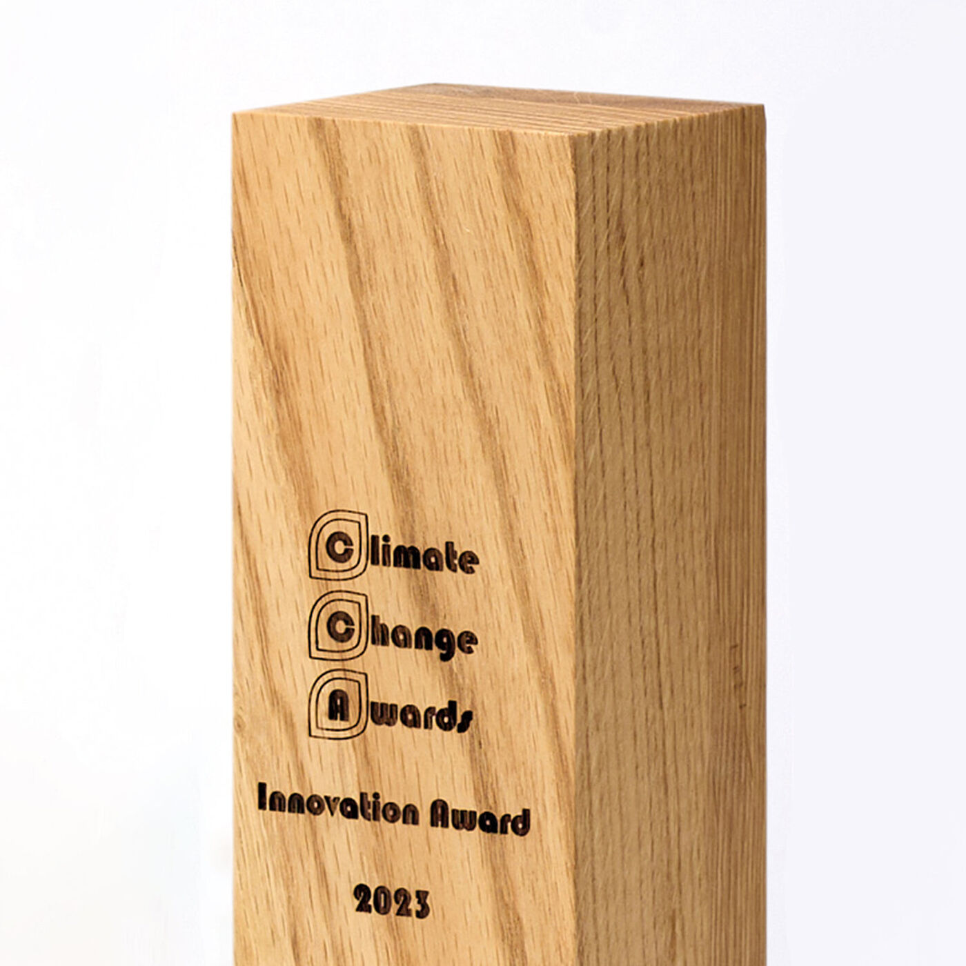 Beech Wood Square Column Award (sample engraving)