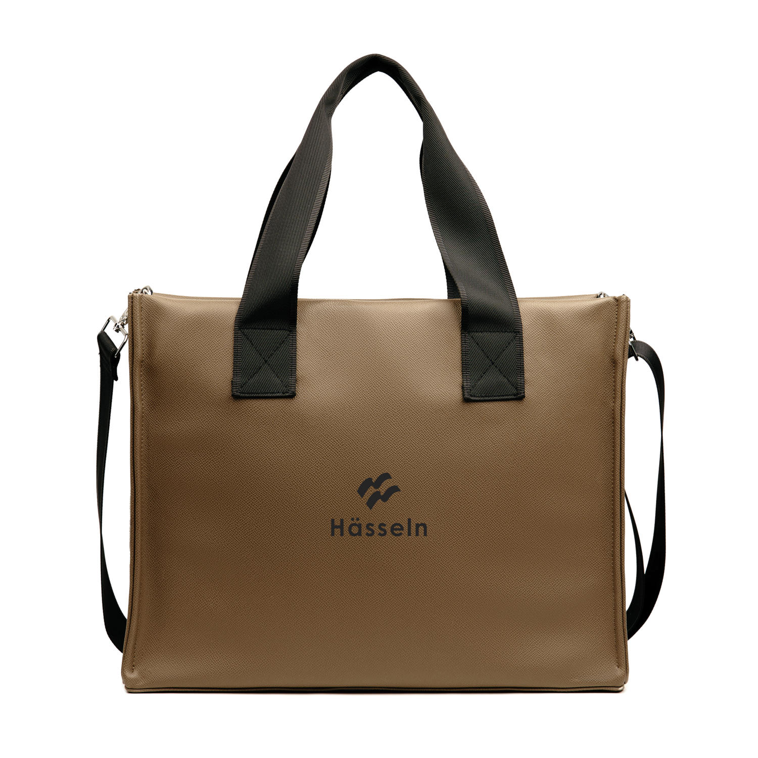 Bermond Leather-Look PU Laptop Tote Bag (sample branding)
