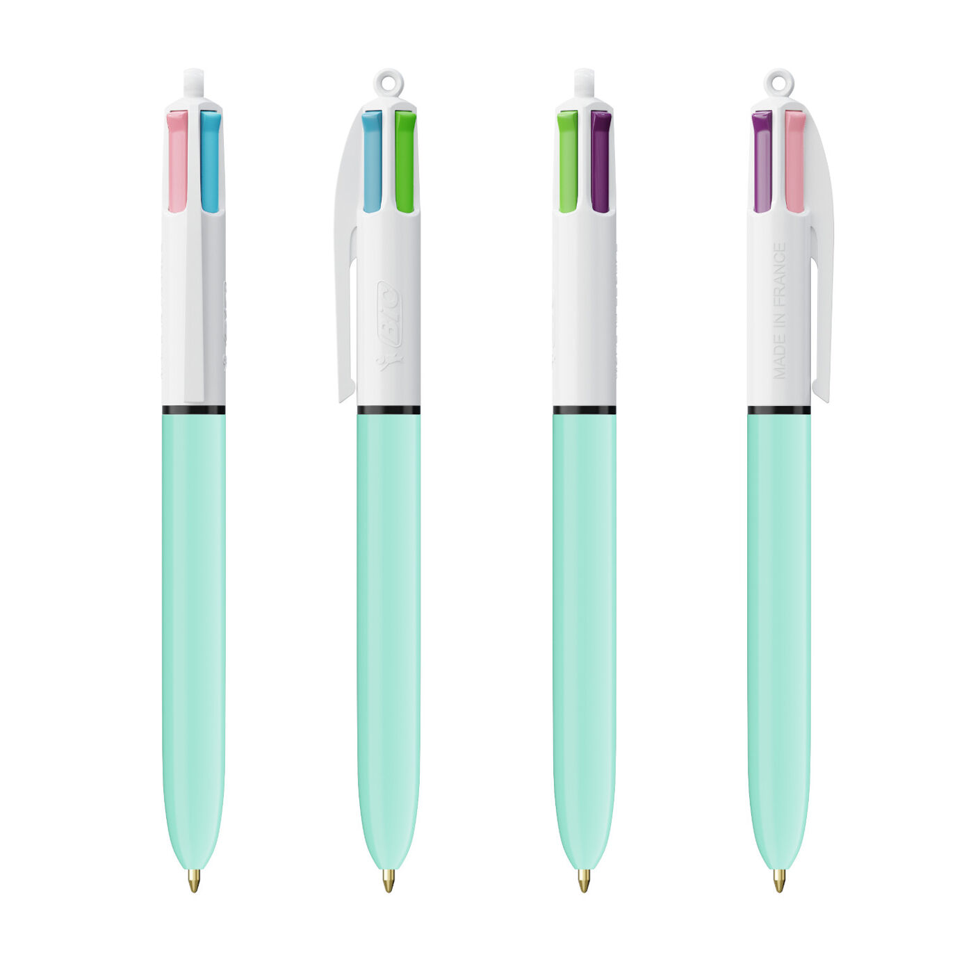 BIC 4-Colours Fashion Pen (light blue)