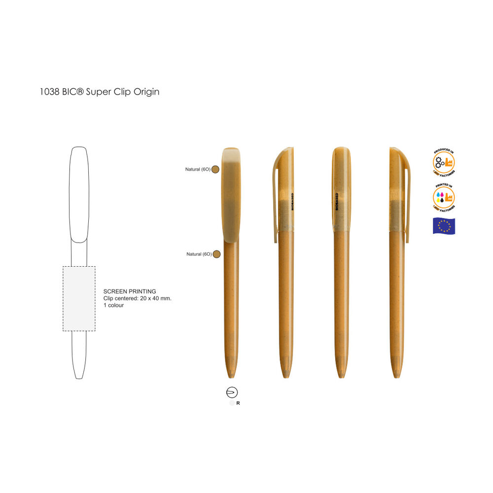 BIC Super Clip Origin (print template)