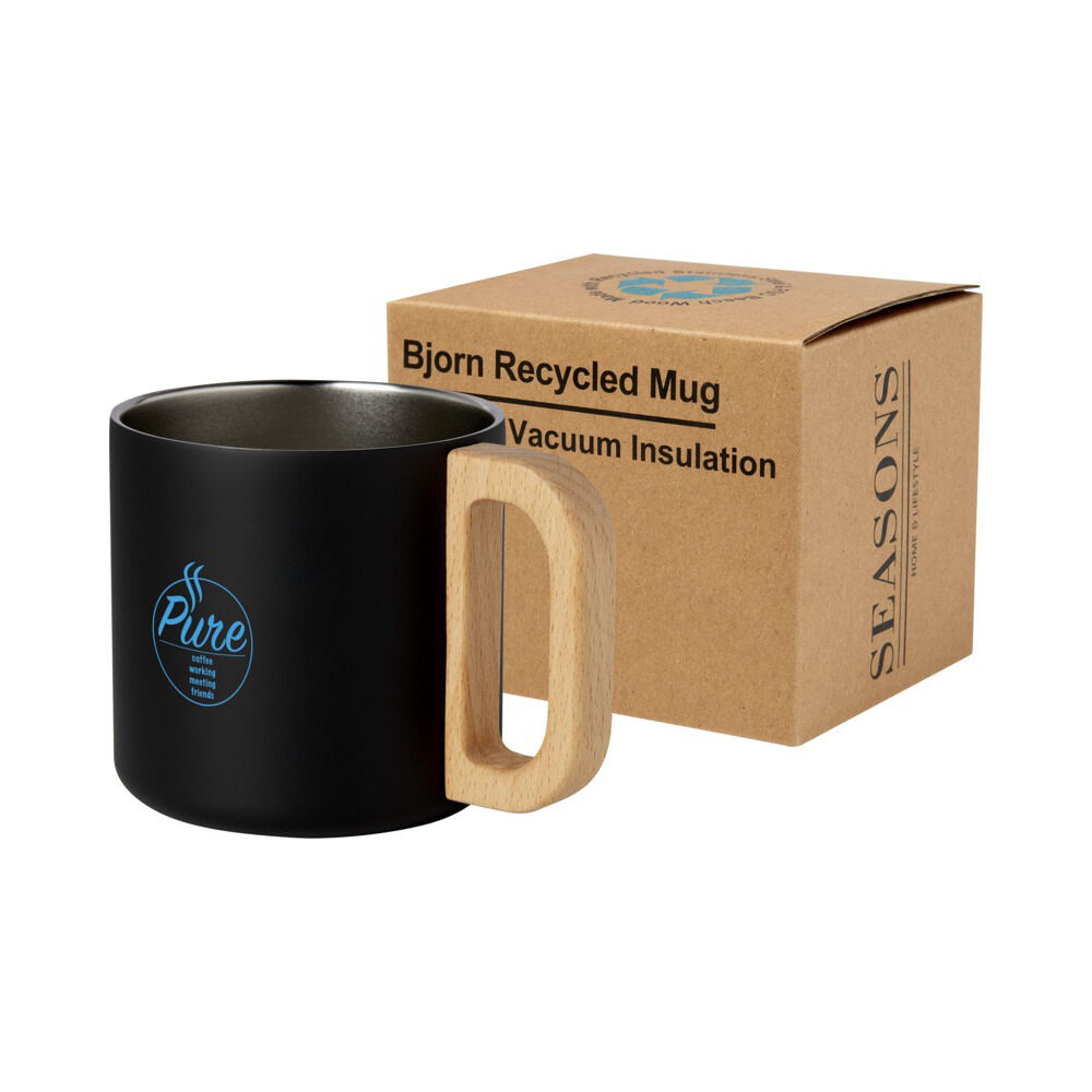 Bjorn Insulated Mug (black with sample branding)