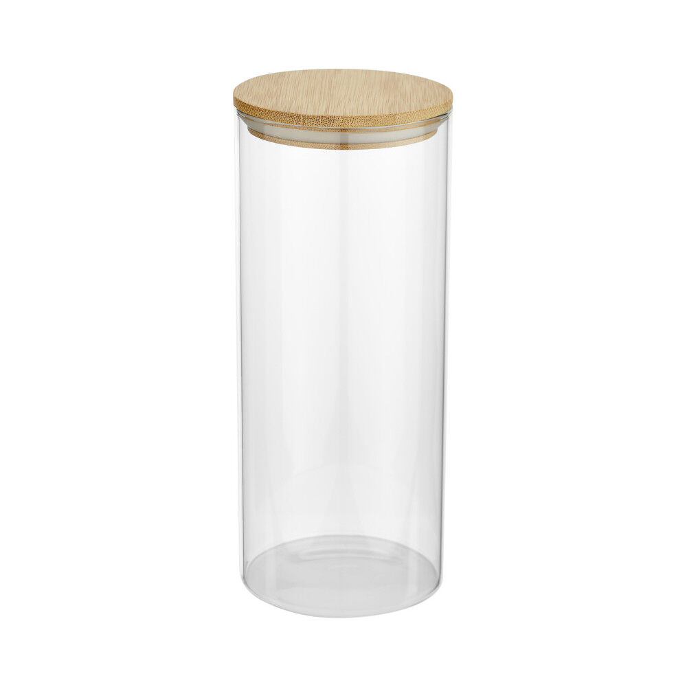 Boley Bamboo and Glass Storage Jar