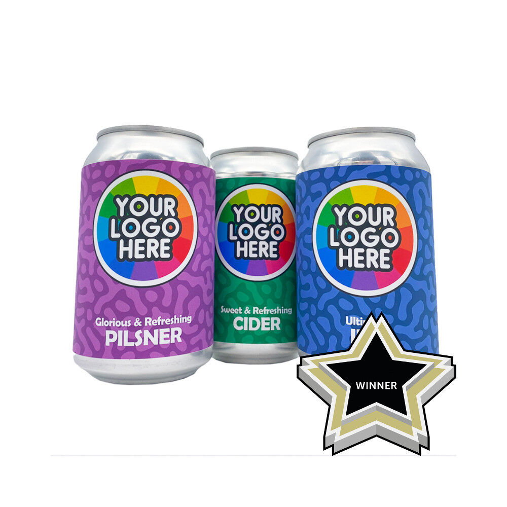 Branded Cans of Beer or Cider 330ml