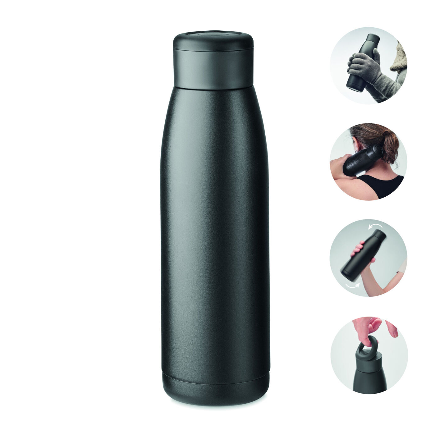 Calefrio Recycled Steel Vacuum Bottle 400ml