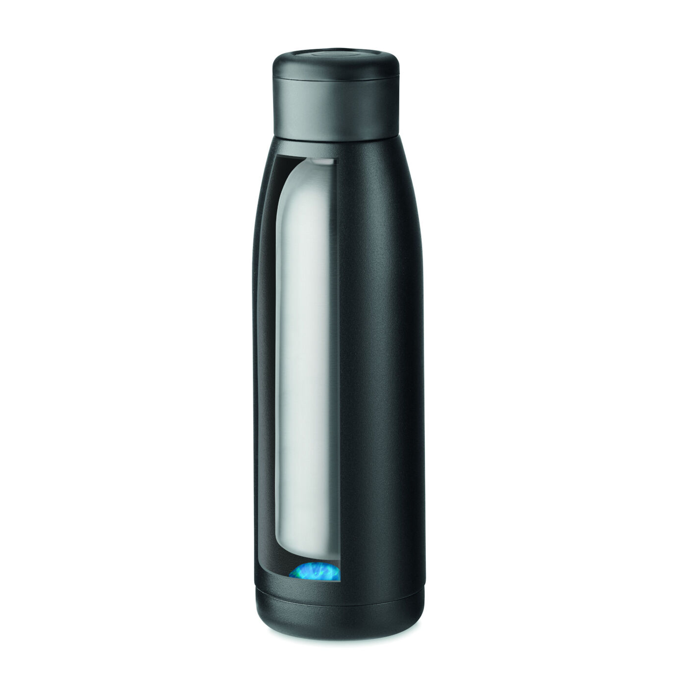 Calefrio Recycled Steel Vacuum Bottle (cutaway view)