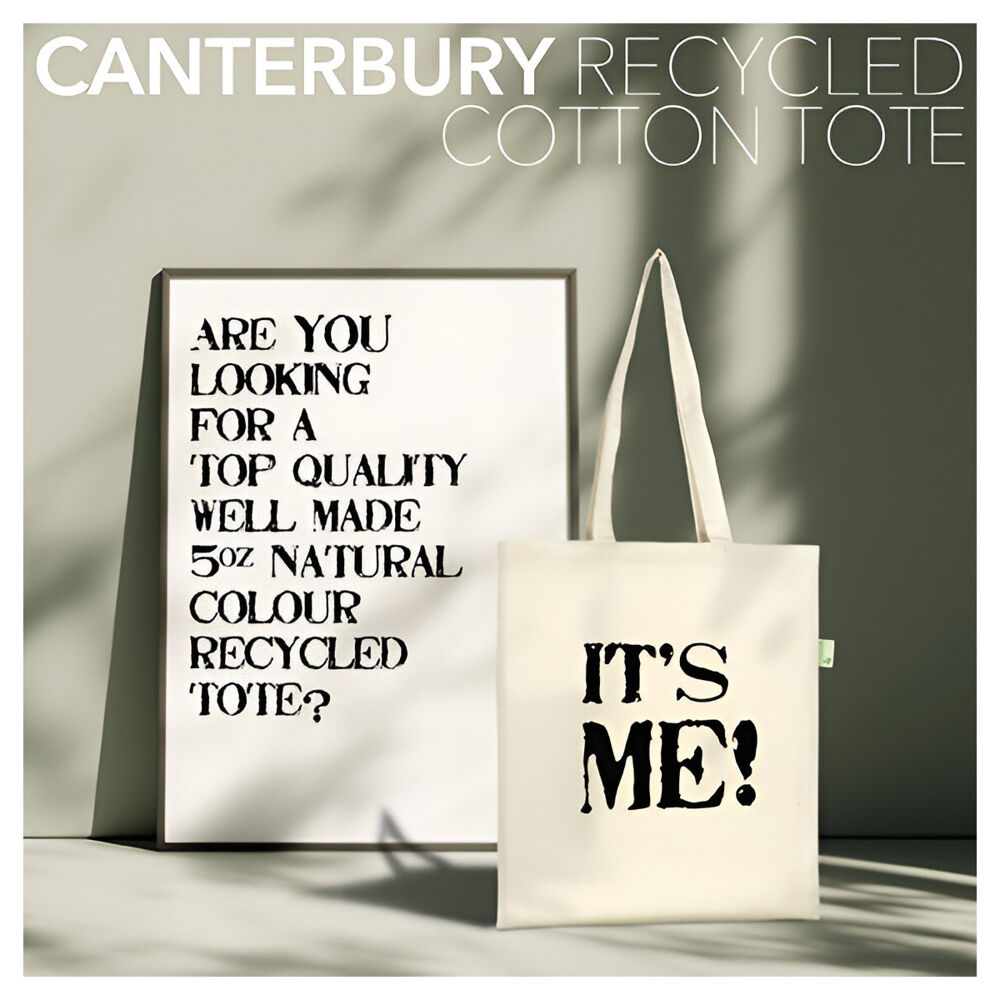 Canterbury Eco 5oz Recycled Cotton Tote Natural