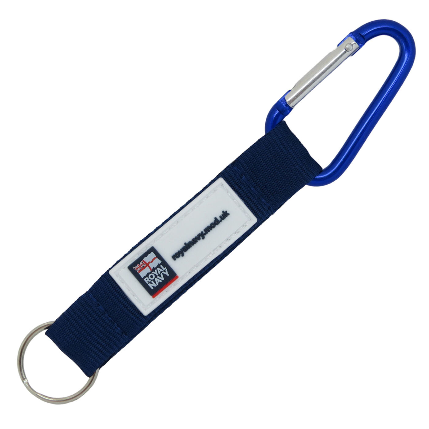 Carabiner Woven Keyring (sample label branding)