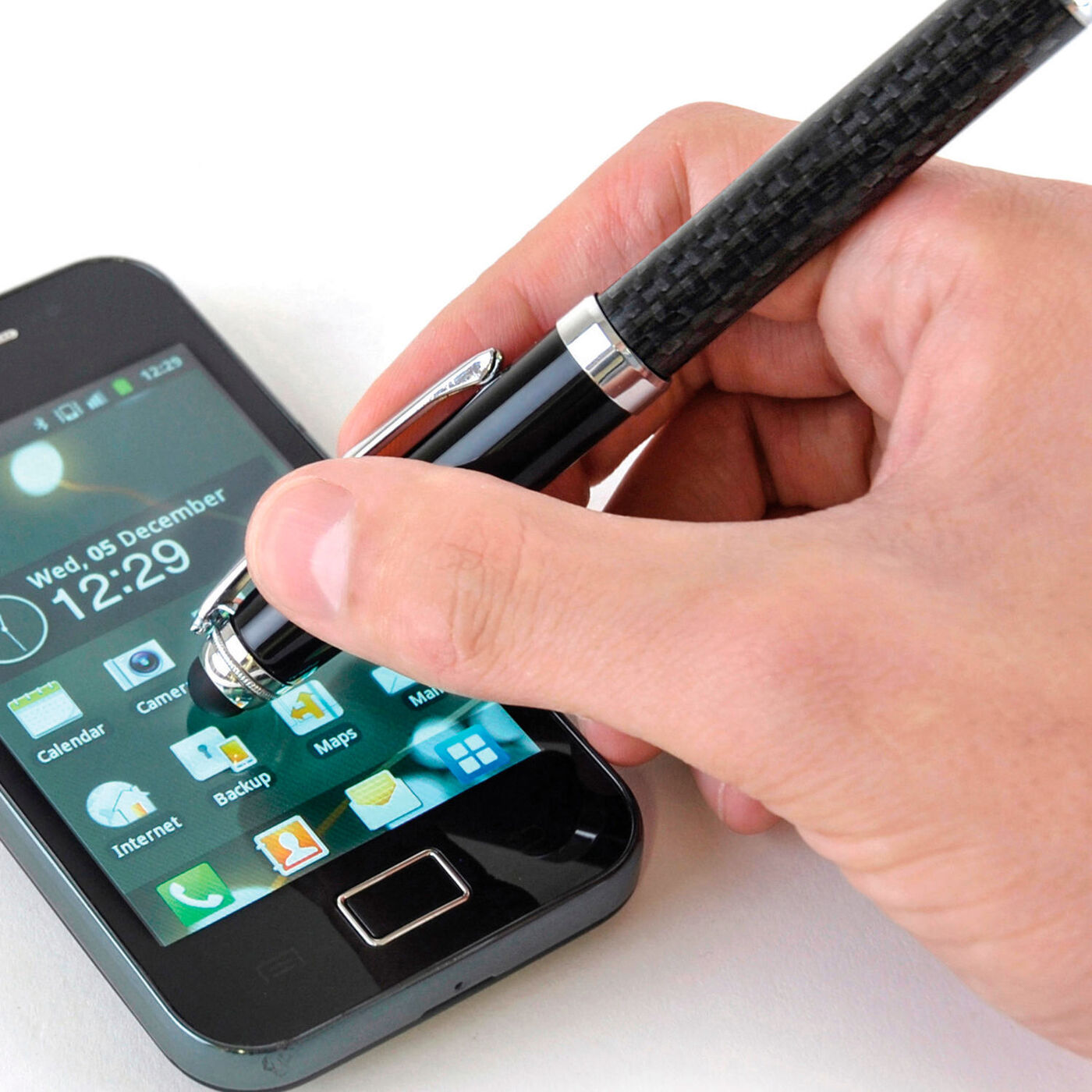 Carbon Fibre Stylus Ball Pen