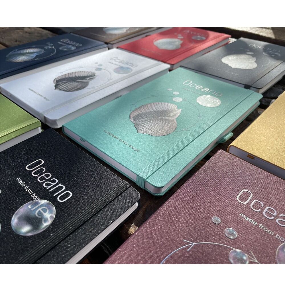 Castelli Oceano Recycled Notebooks (with sample branding)