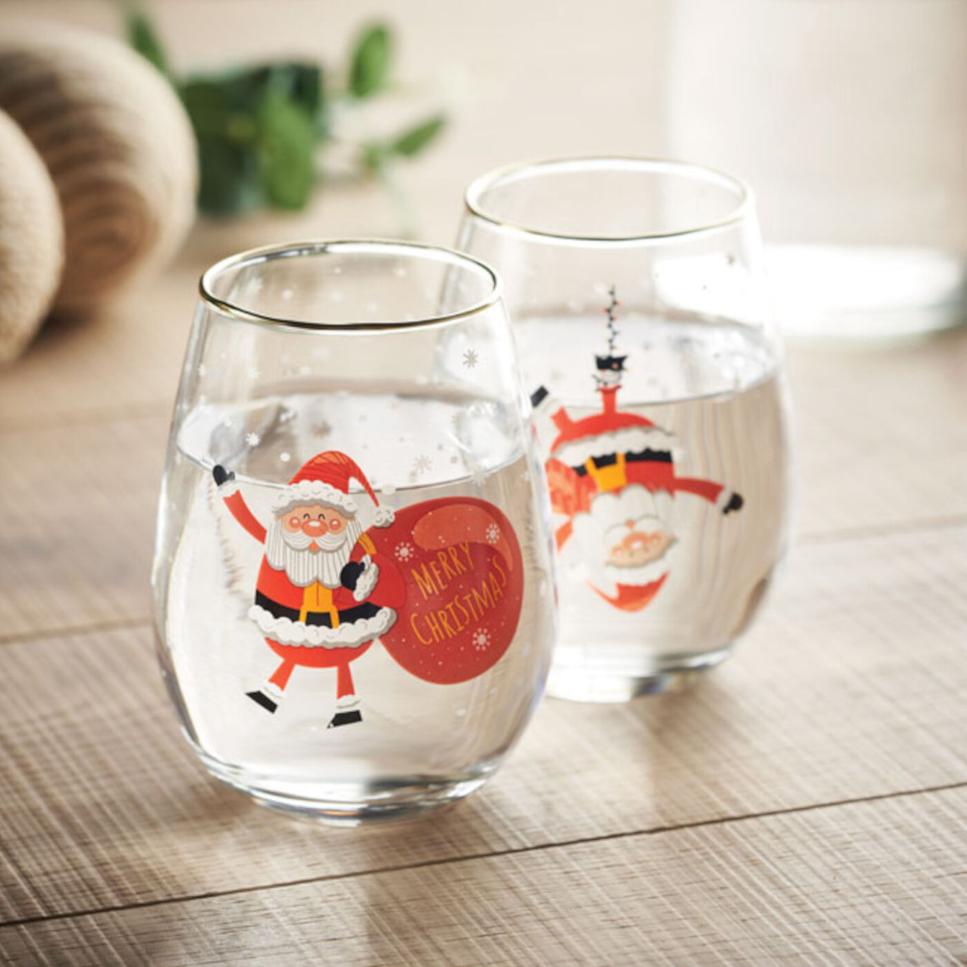 Christmas Glasses with Gift Box