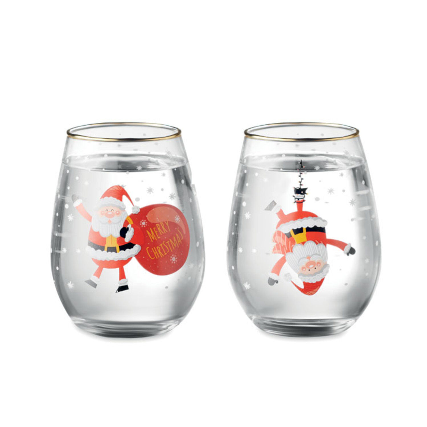 Christmas Glasses (front view)