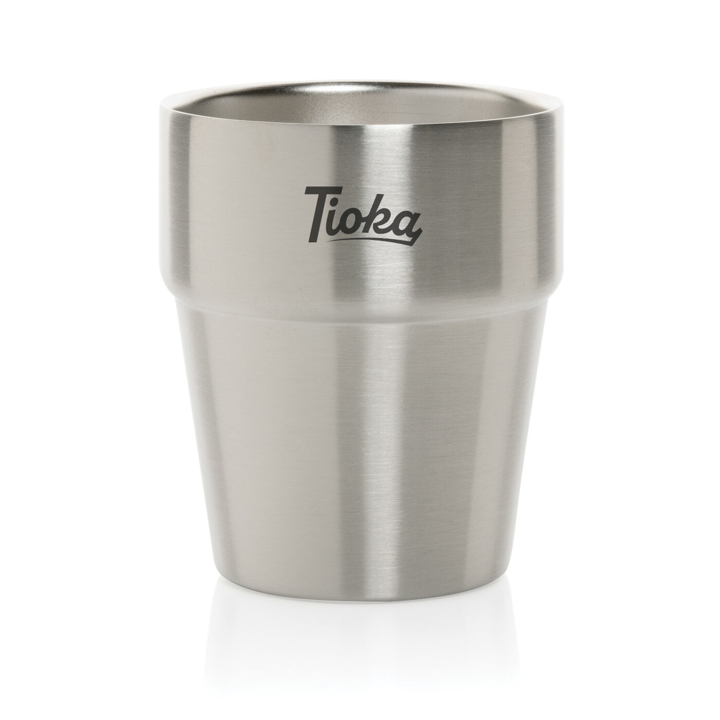 Clark Recycled Steel Cup (silver with sample branding)