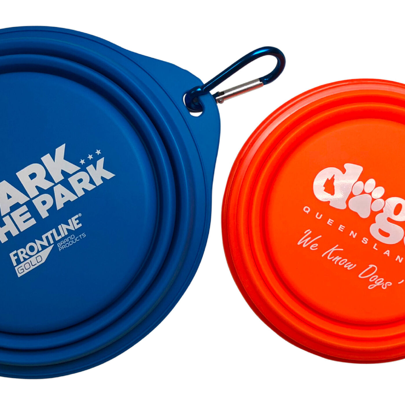 Collapsible Silicone Dog Bowl (sample branding)