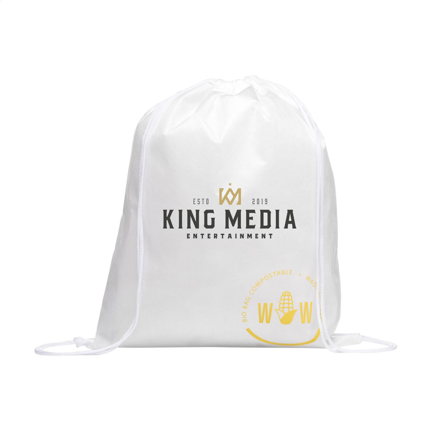 Corn Drawstring Backpack (sample branding)