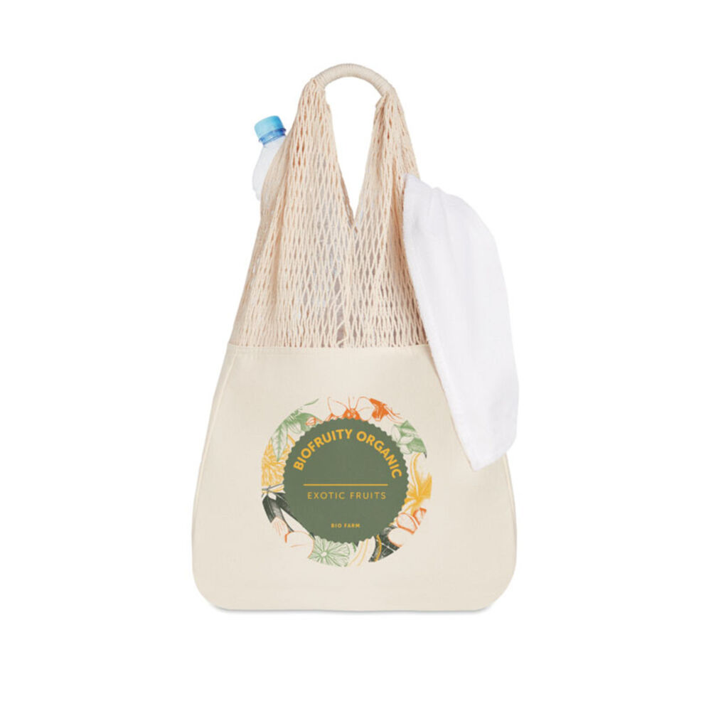 Cotton Mesh Beach Bag