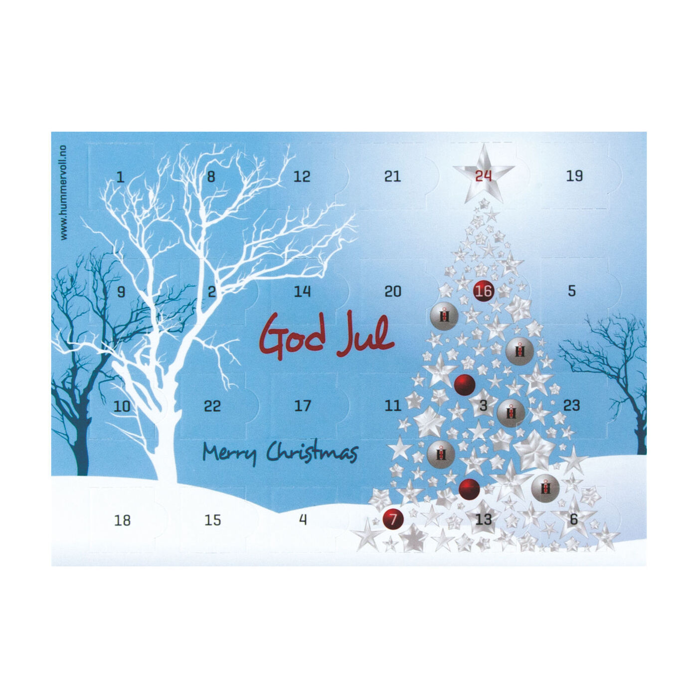 Custom Printed Advent Calendars A5