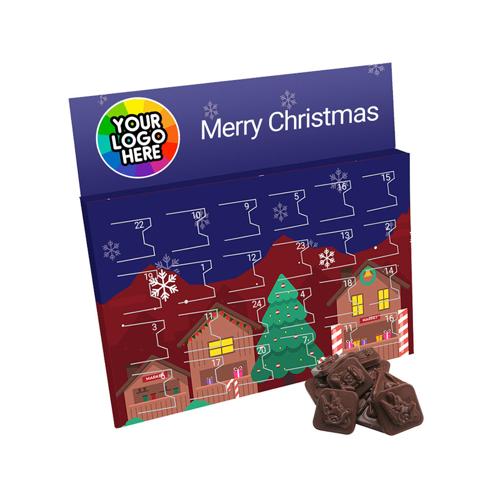 Customisable UK-made Advent Calendar (Gingerbread Village Design)