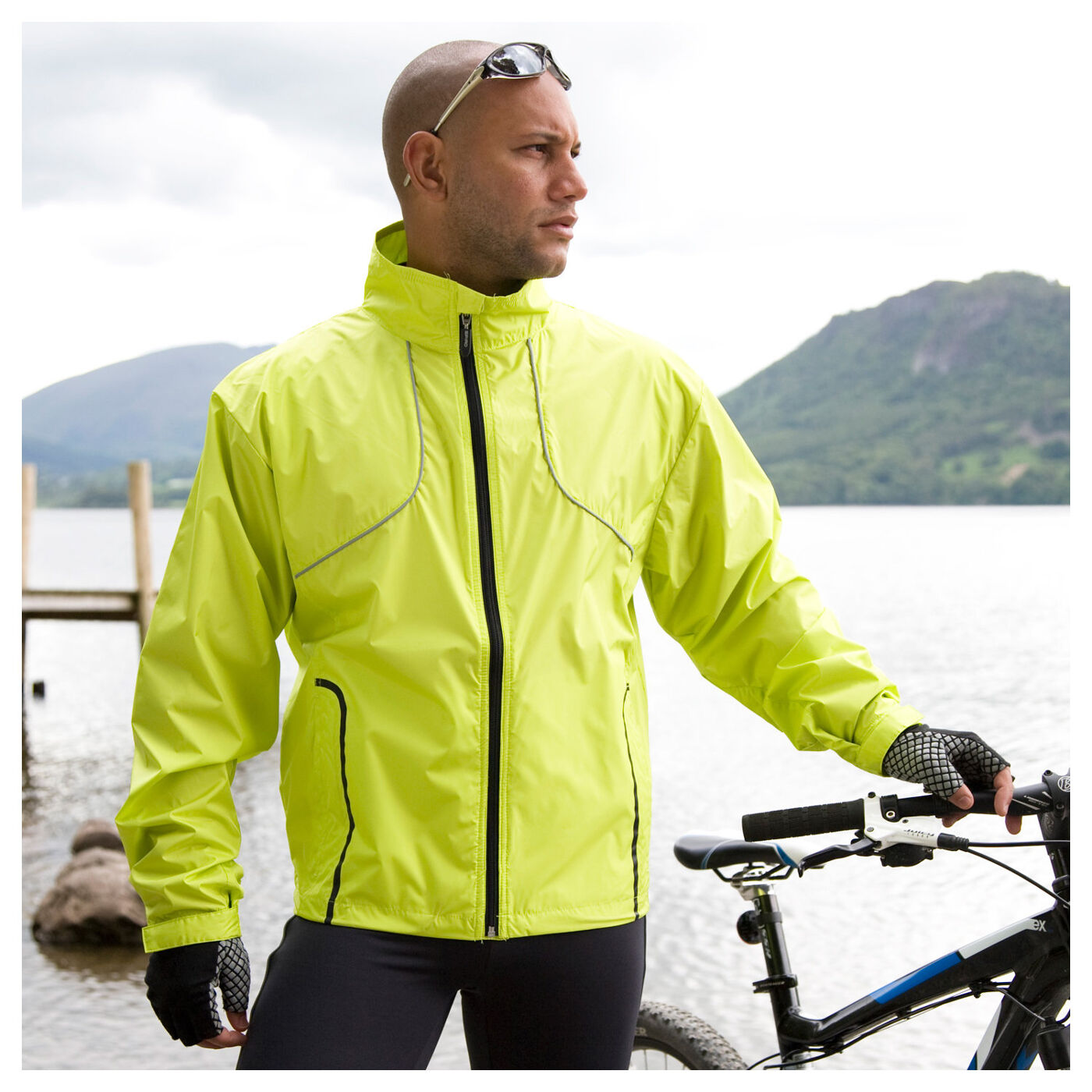 High Visibility Waterproof Cycle Jacket