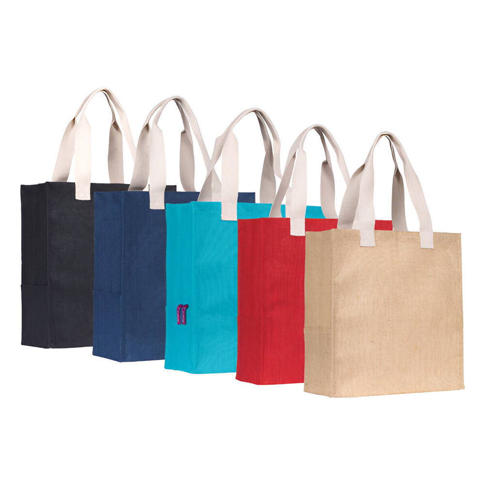 Dargate Eco Jute Tote Bag Natural (full range with dyed variants)