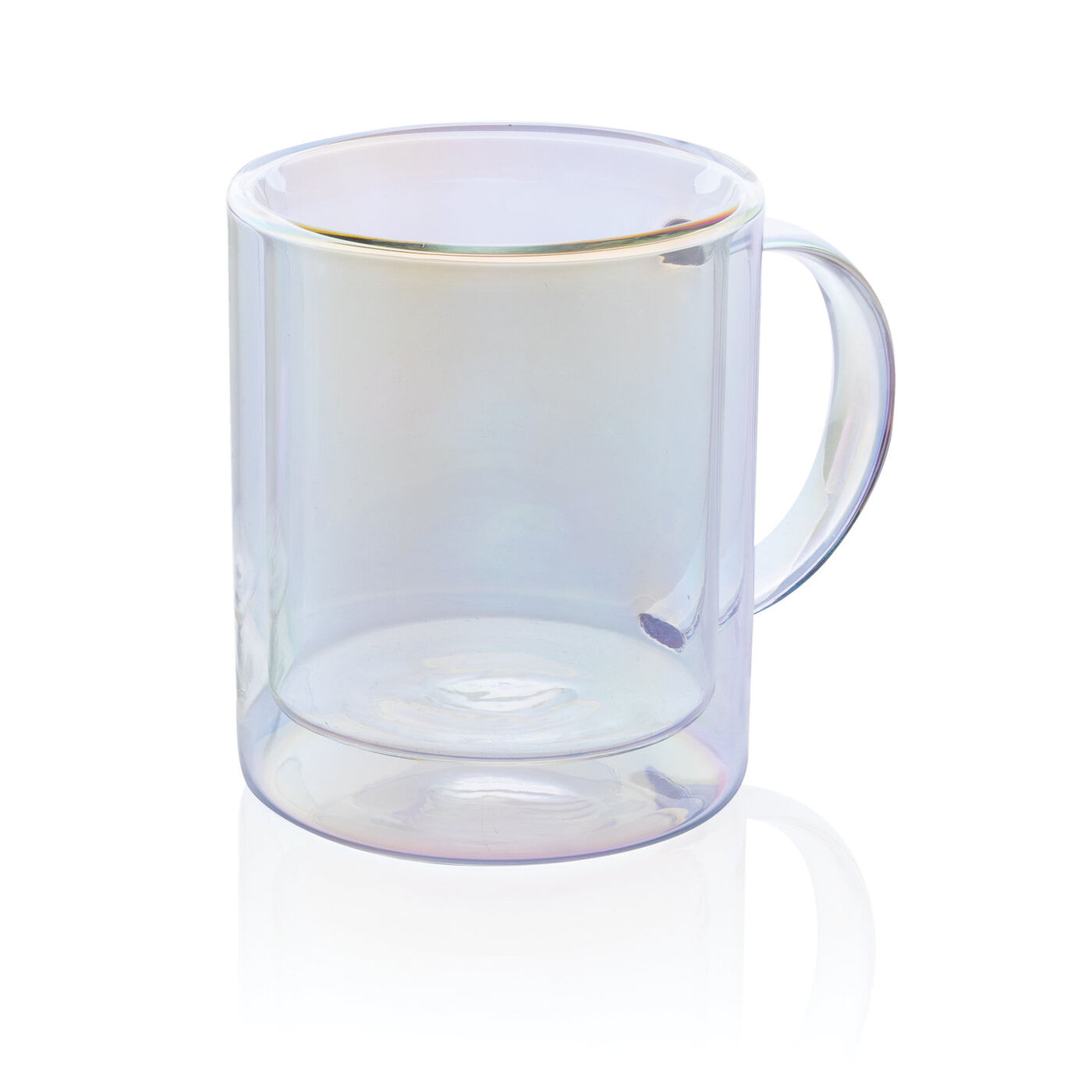 Deluxe Double Wall Electroplated Glass Mug