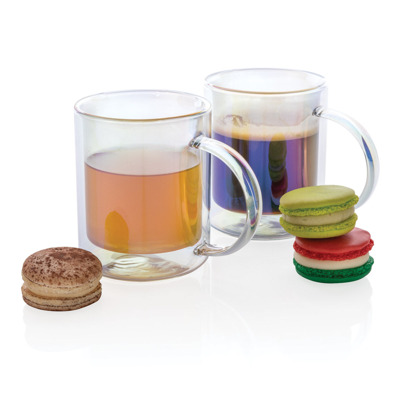 Double Wall Electroplated Glass Mug