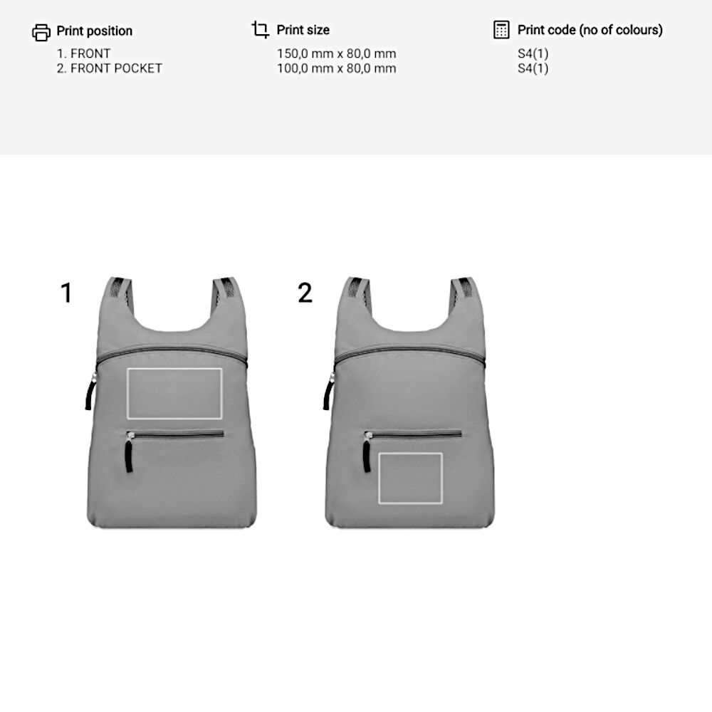 Destello Backpack (print template)
