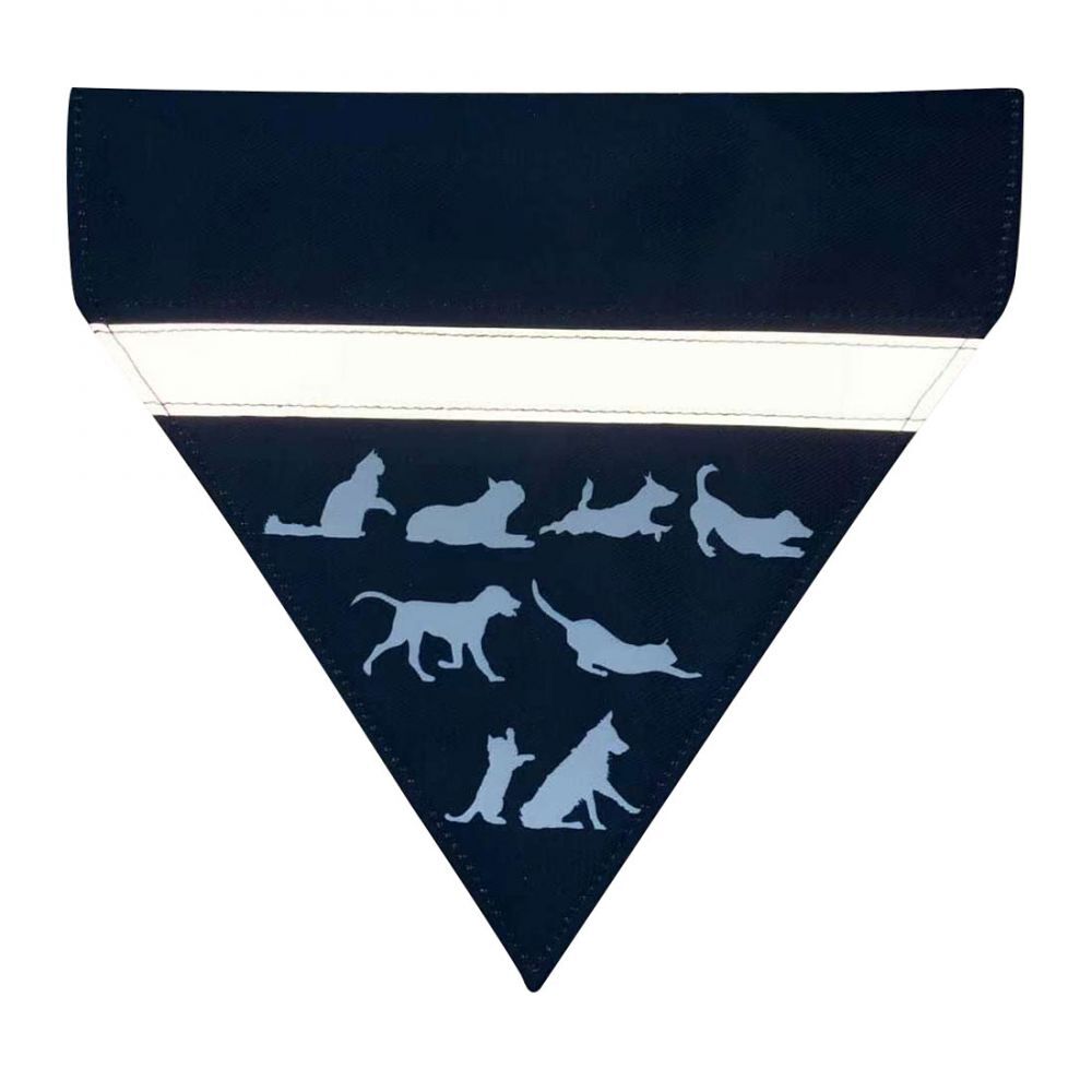 Dog Bandana (reflective strip reflecting at night)