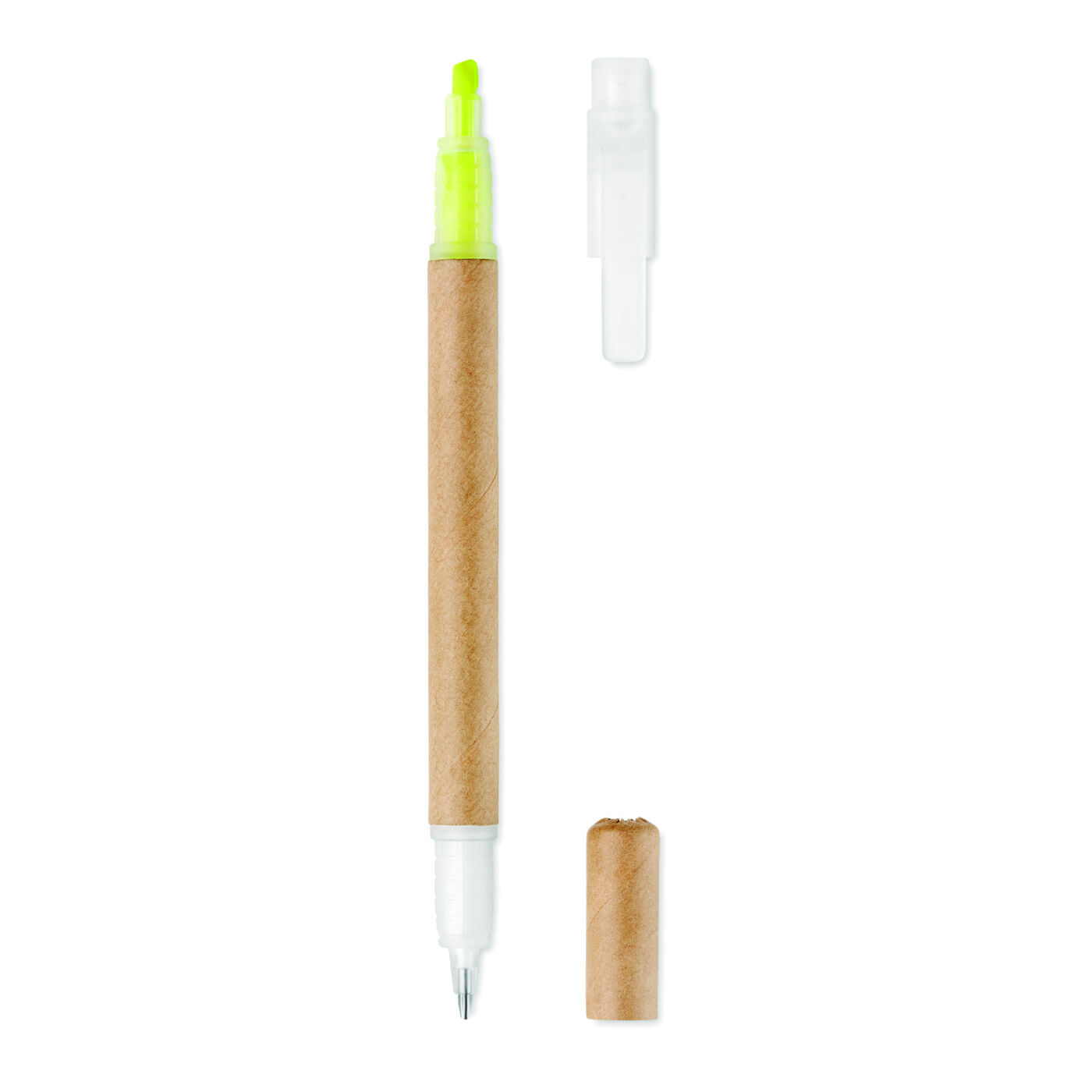 Duo Recycled Paper Pen And Highlighter