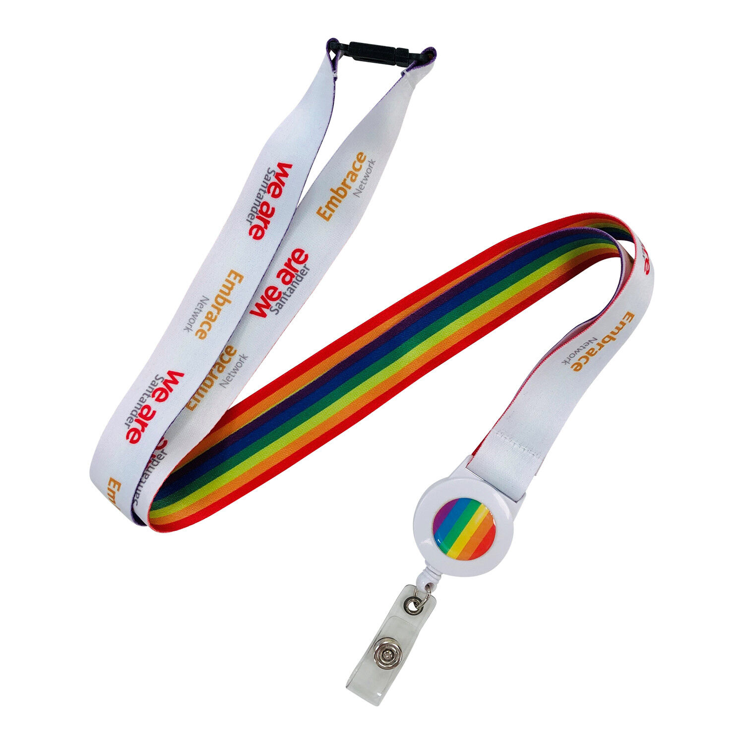 Dye Sublimated Lanyards with Pull Reel