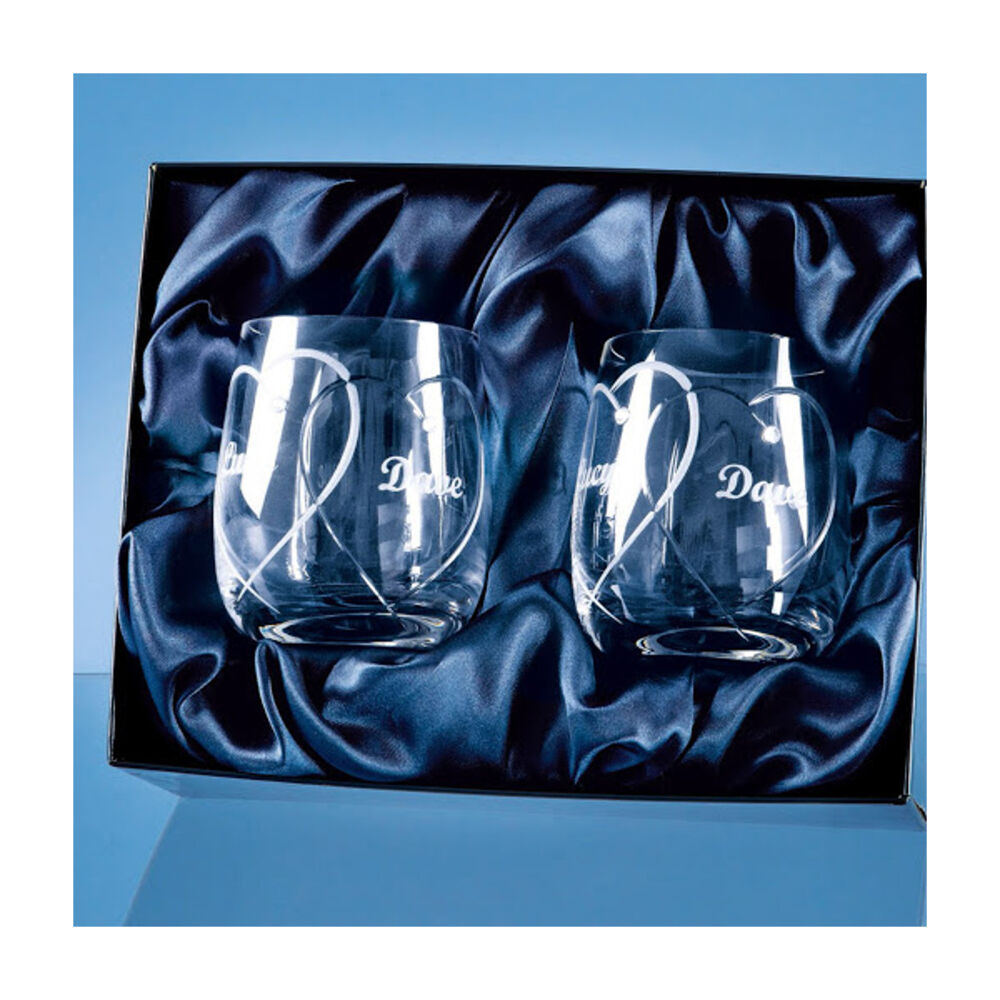 Swarovski Heart Whisky Tumbler Set