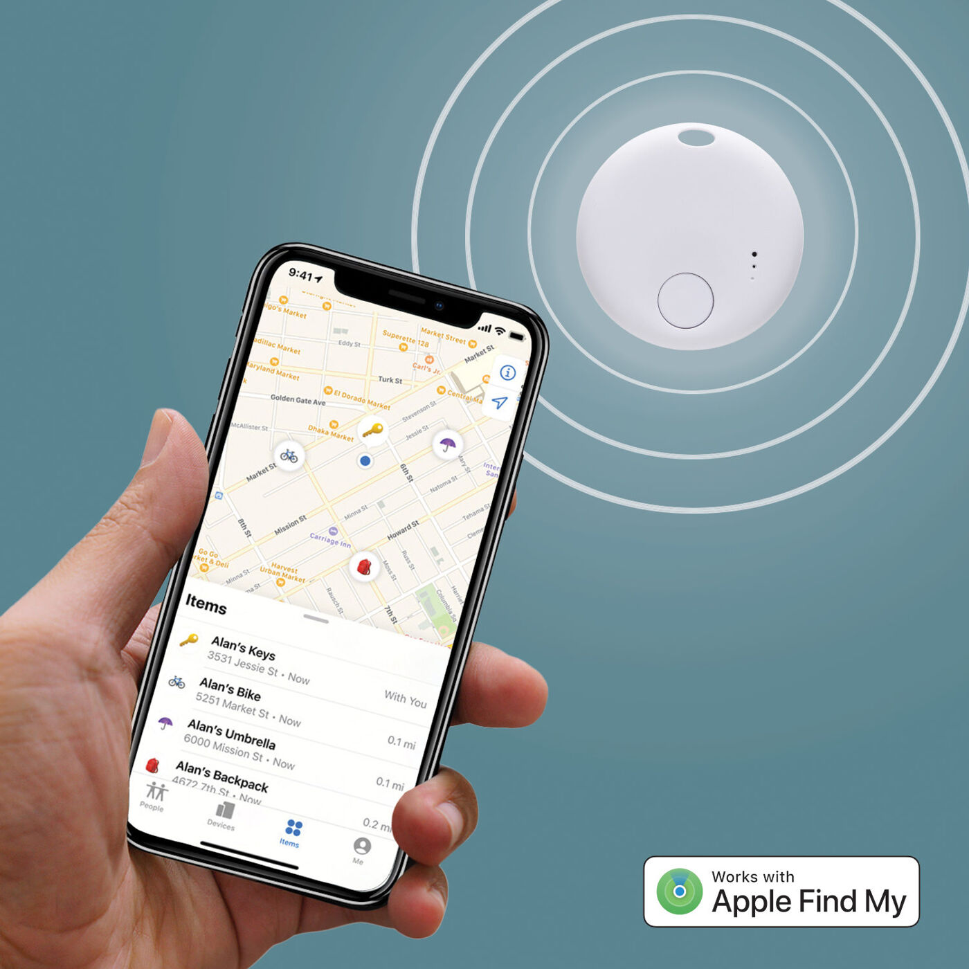 FindMate Smart Tag (links to Apple Find My app)