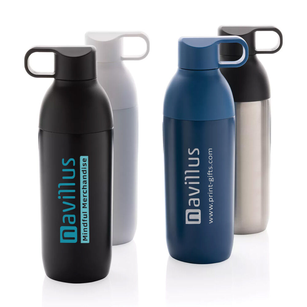 Flow Recycled Steel Vacuum Bottle (sample branding)