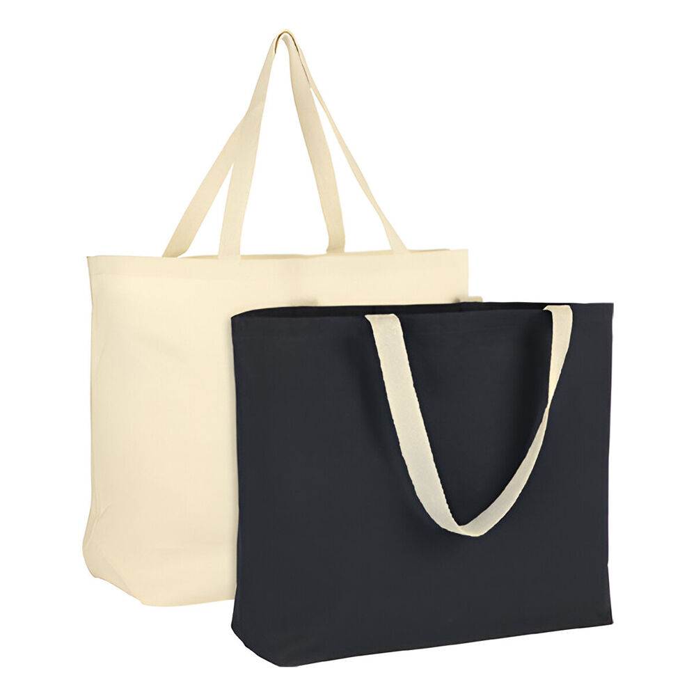 Harvel Eco 10oz Cotton Tote with Pocket (with navy colour version)