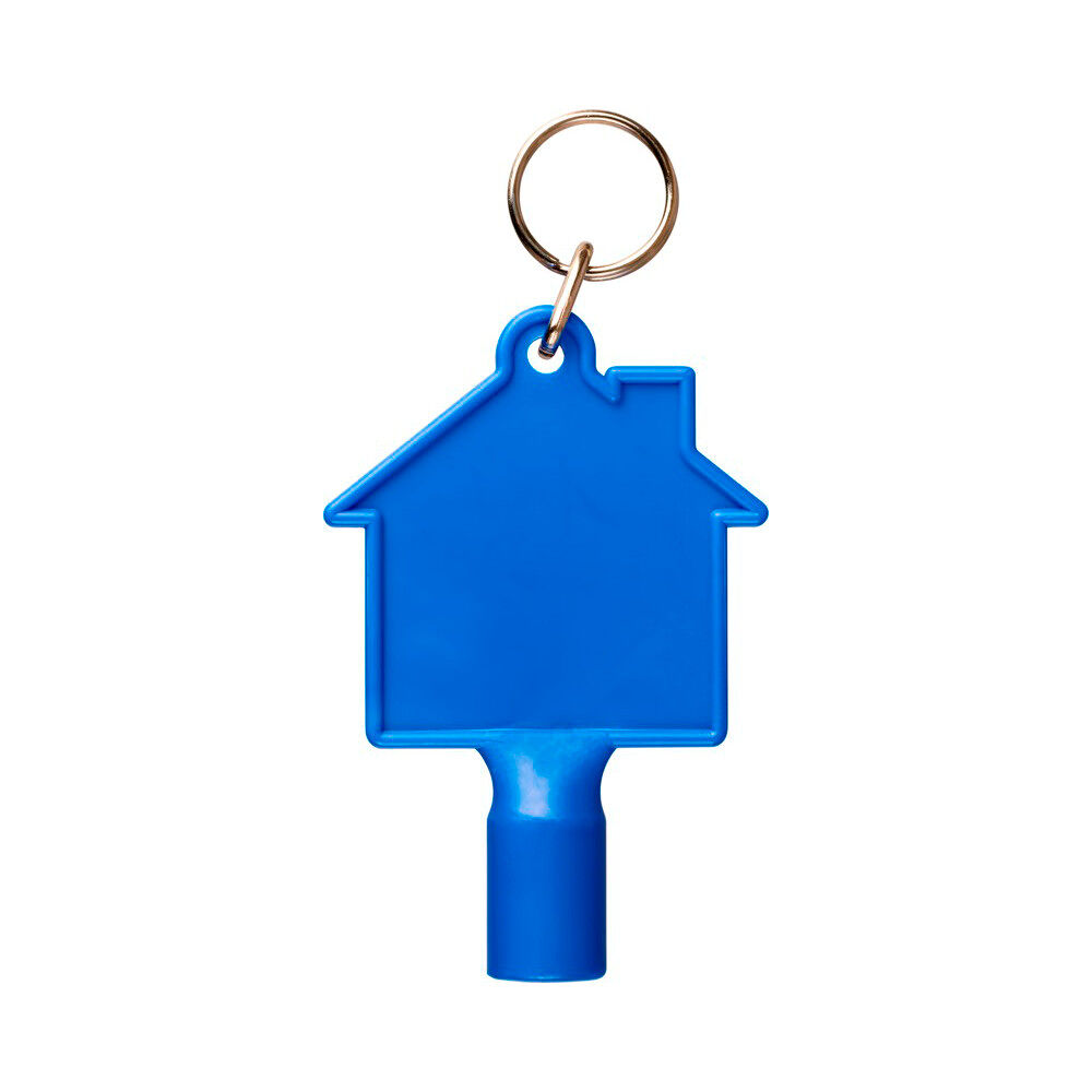 Custom Branded House-Shaped Utility Meter Box Key