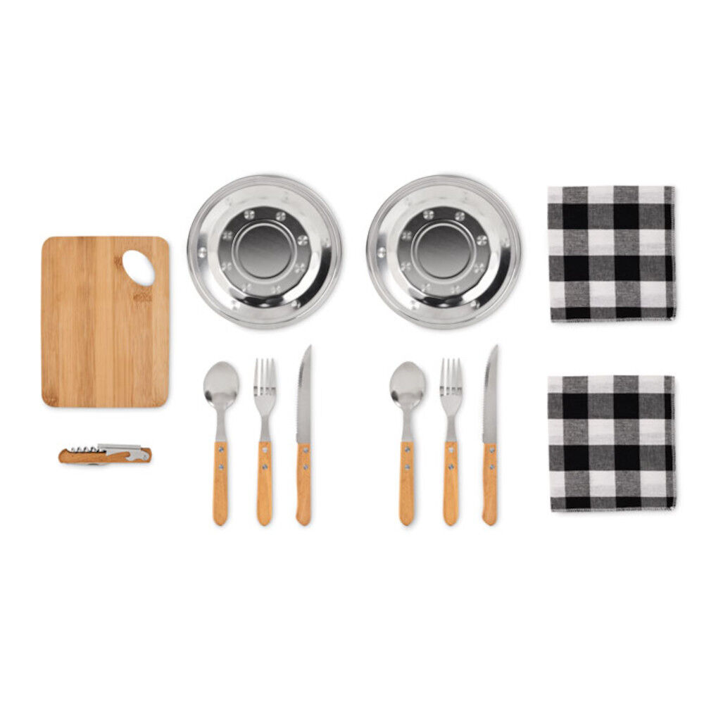 Hudson Picnic Set In Cotton Pouch