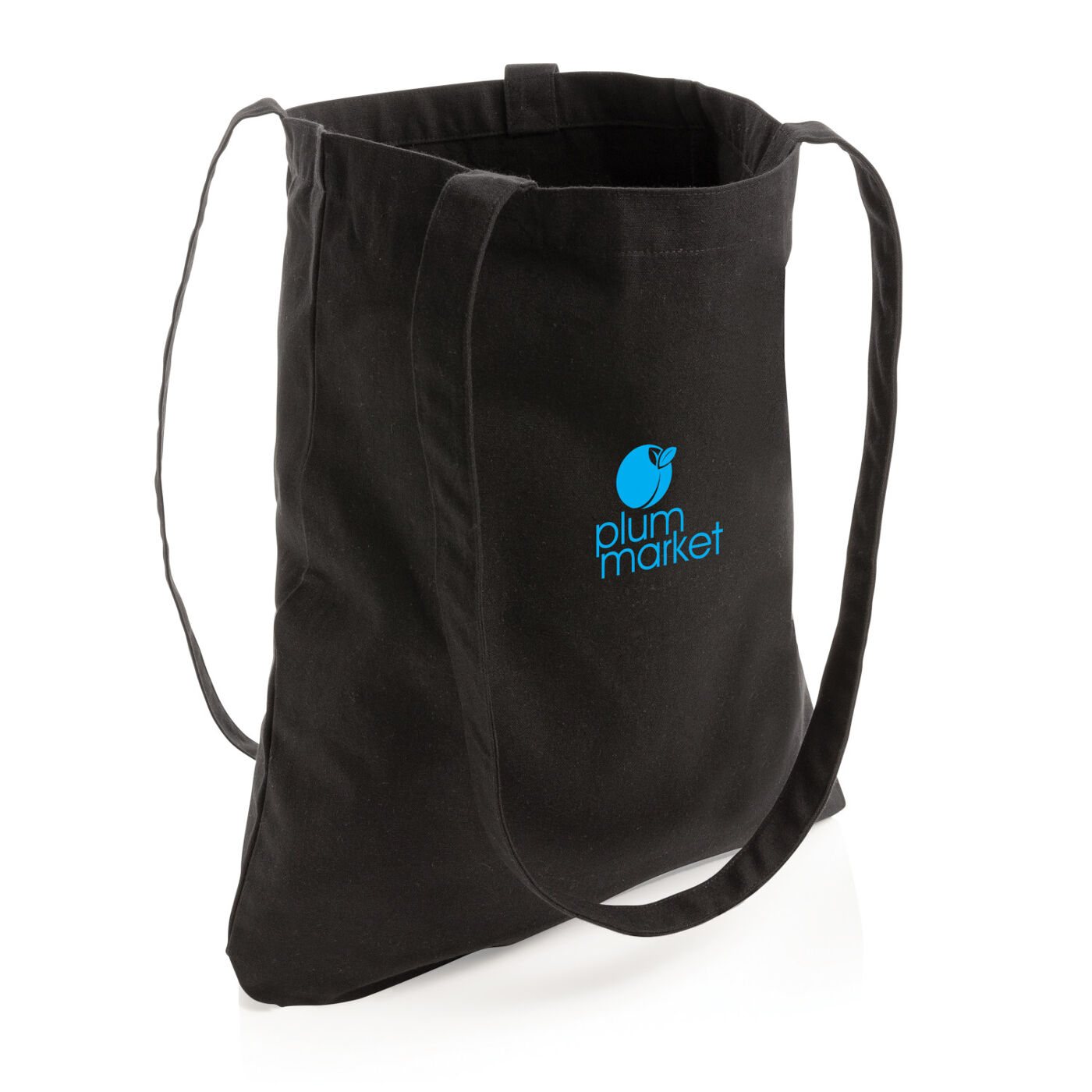 Impact AWARE recycled cotton tote 330 gsm (black with sample branding)