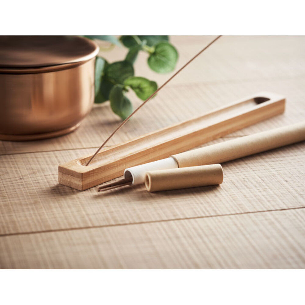 Incense Sticks With Bamboo Holder