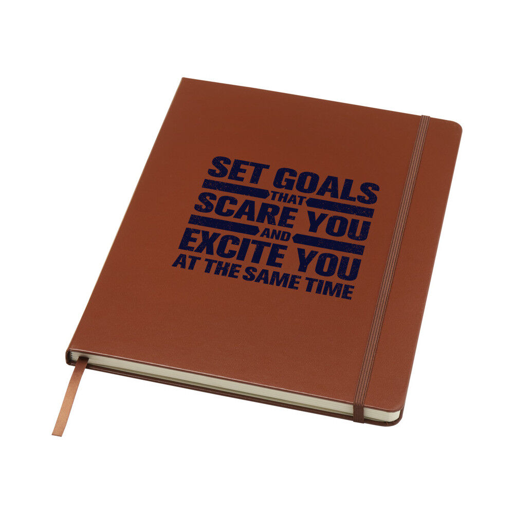 Executive Notebooks (A4 brown with sample branding)