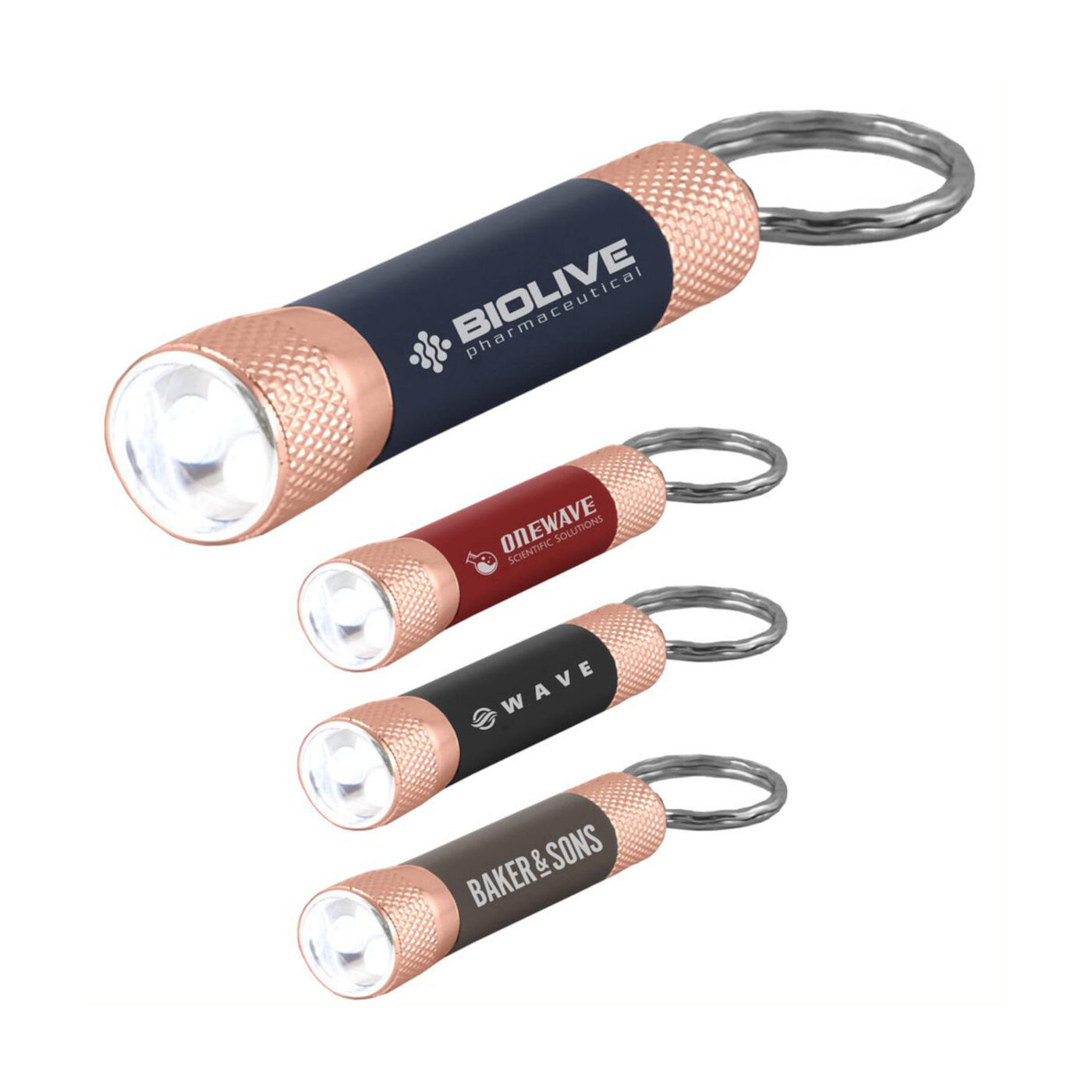 Keychain Torch in Rose Gold