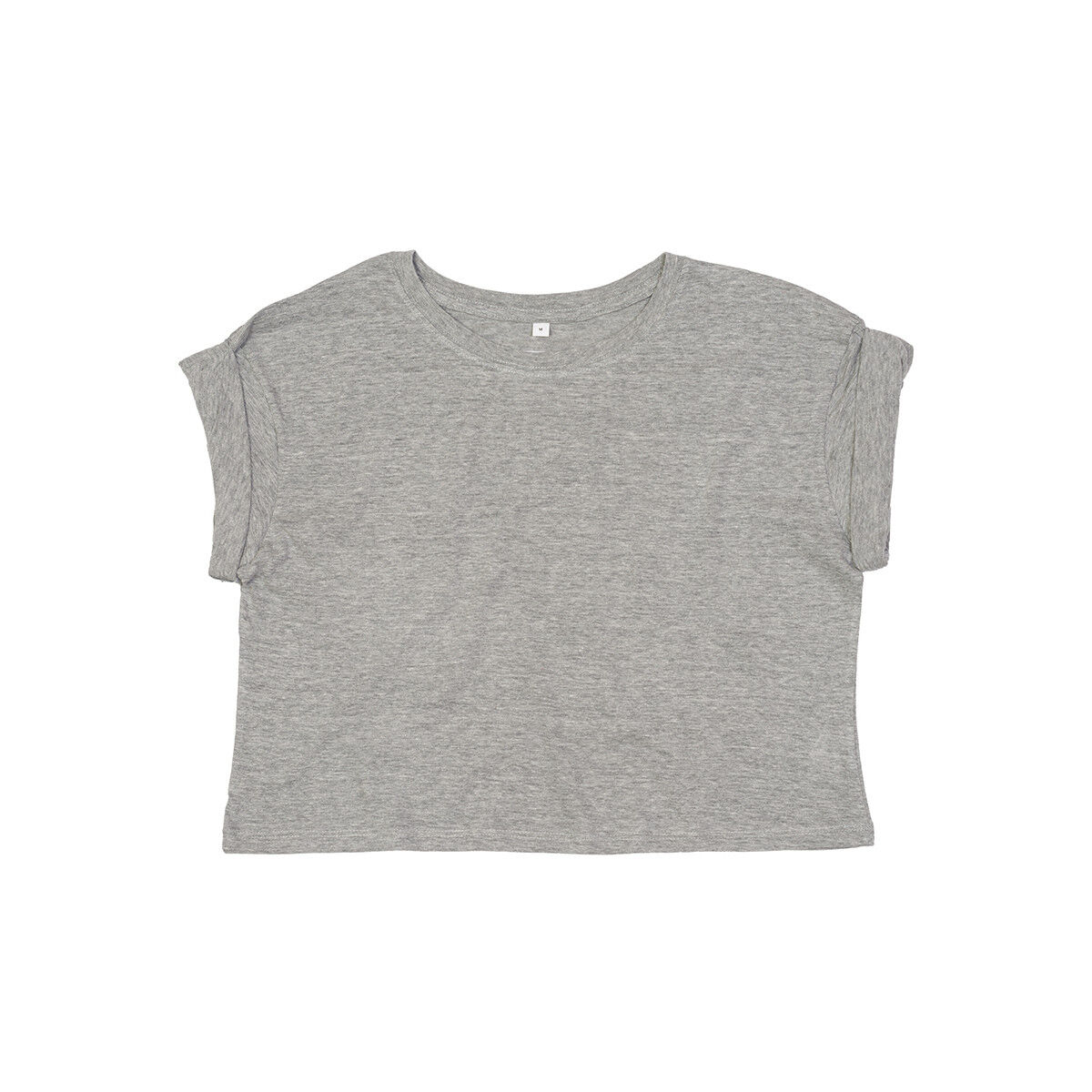 Mantis Ladies Organic Cropped T-Shirt (heather, front view)
