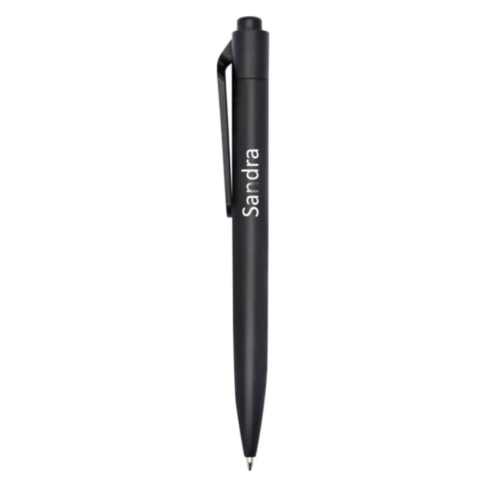 Marksman Stone Ballpoint Pen (black with sample branding)