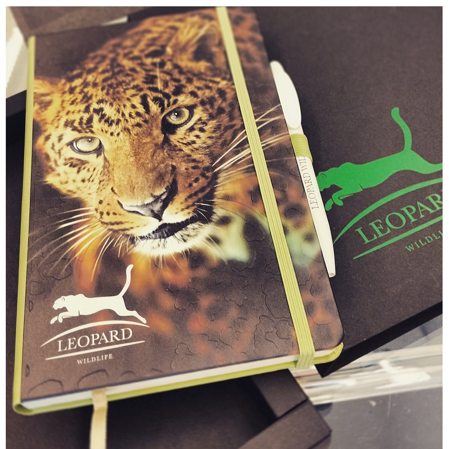 Notebooks with custom printed and embossed covers