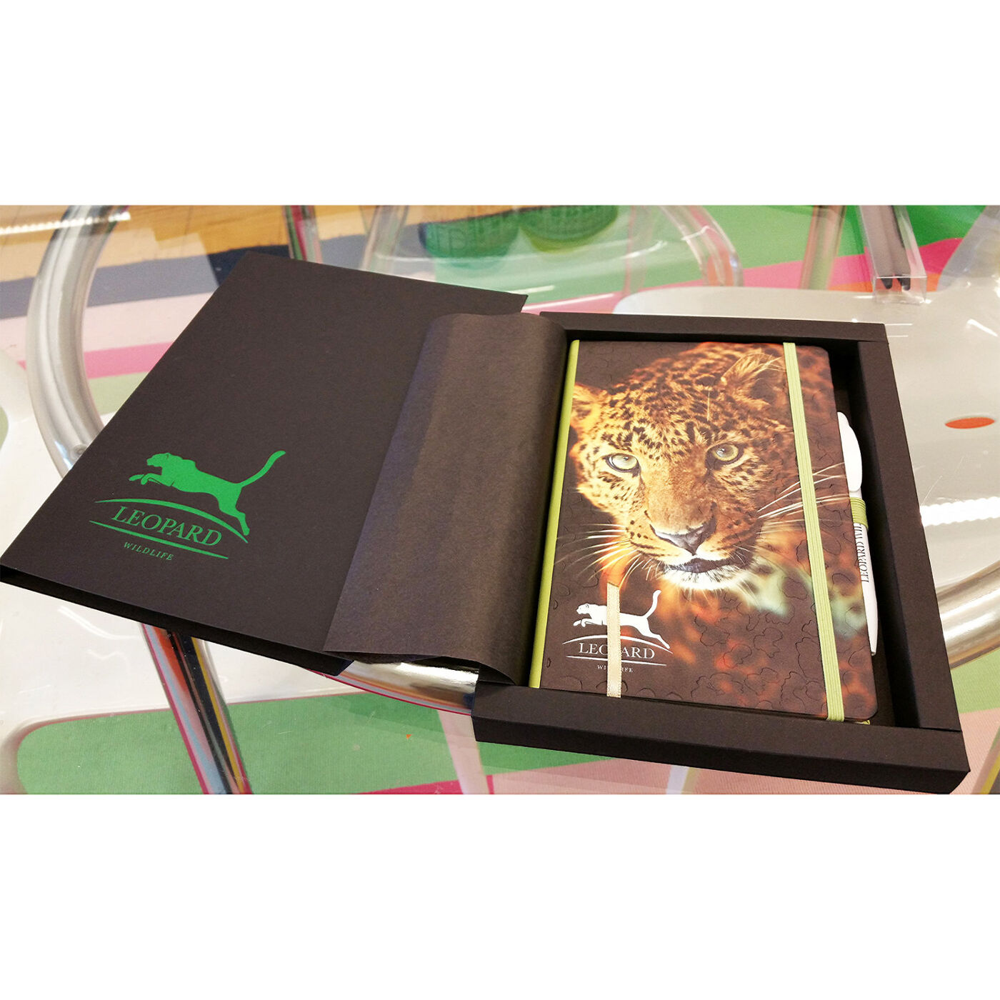 Notebooks with custom printed and embossed covers