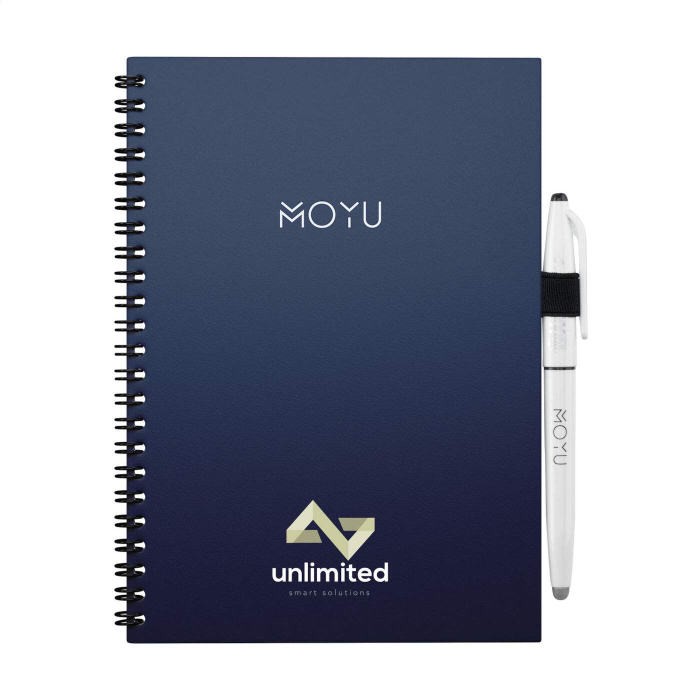 Stone Paper Notebook (navy with sample branding)