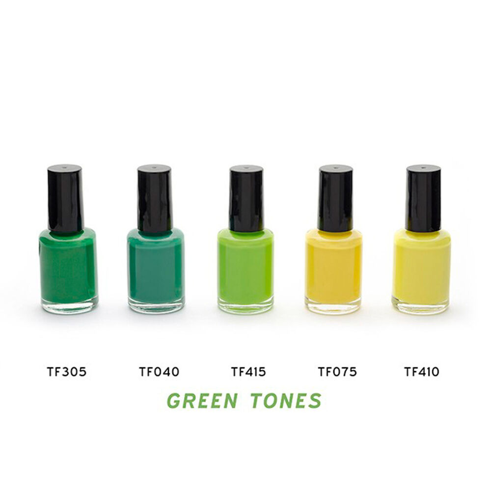 Nail Polish in a Custom Printed Bottle (green range)