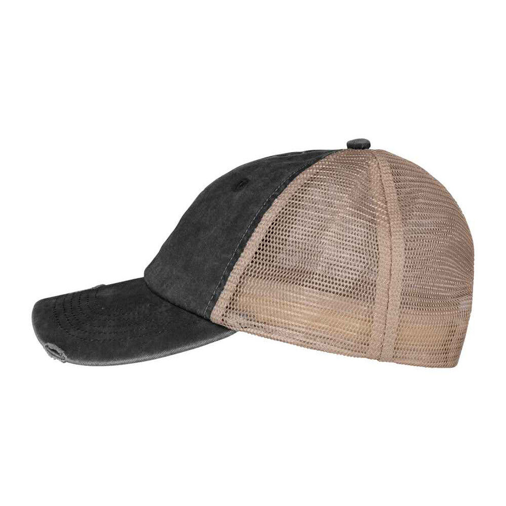 Native Spirit Washed Trucker Destroy Cap (black)