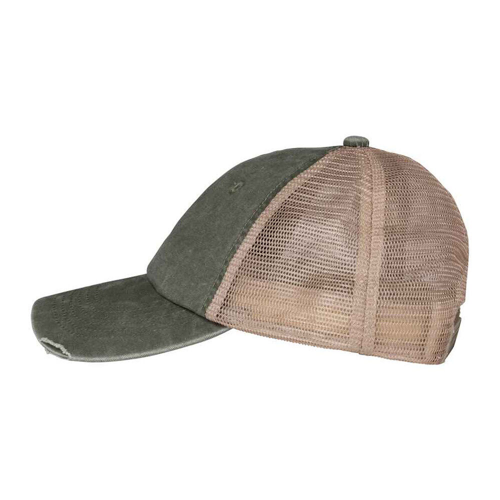 Native Spirit Washed Trucker Destroy Cap (khaki)